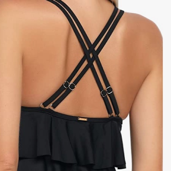 NWT🍀RELLECIGA Women’s High Waist Ruffled Flounce One Piece Swimwear - Picture 13 of 15